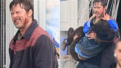 براد بيت يظهر بكدمات ودماء أثناء التصوير.. ما القصة؟