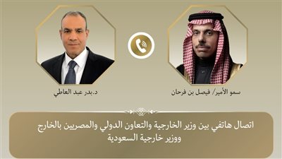 وزير الخارجية يبحث مع نظيره السعودي العلاقات الثنائية وتطورات الوضع الإقليمي
