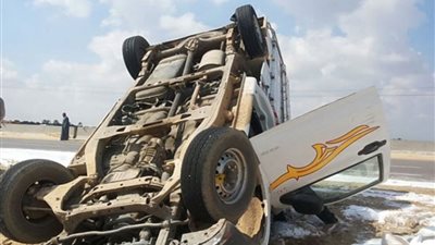 إصابة ثلاثة أشخاص بينهم رضيع في تصادم سيارة ملاكي وربع نقل بأسيوط