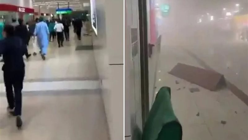 قصف مطار دبي