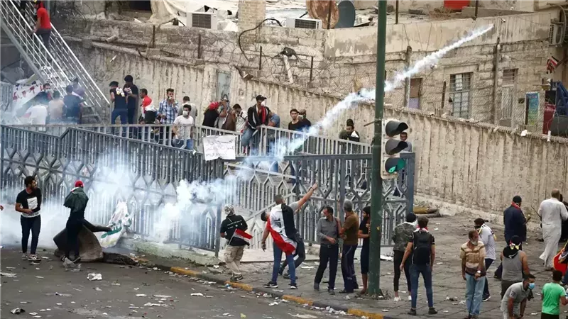 محتجون عراقيون