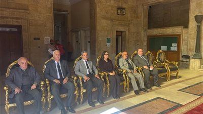 تأبين محافظ الإسكندرية الاسبق عصام سالم داخل كلية الهندسة بالجامعة 