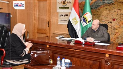 محافظ الفيوم يستقبل مديرعام فرع هيئة الأبنية التعليمية للتهنئة بتجديد ثقة 