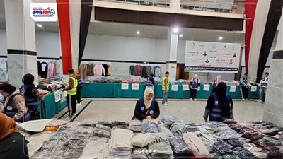 معرض مجاني للملابس الجديدة لطلاب جامعة الفيوم من ذوي الهمم  