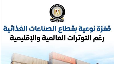قفزة نوعية بقطاع الصناعات الغذائية رغم التوترات العالمية والإقليمية 