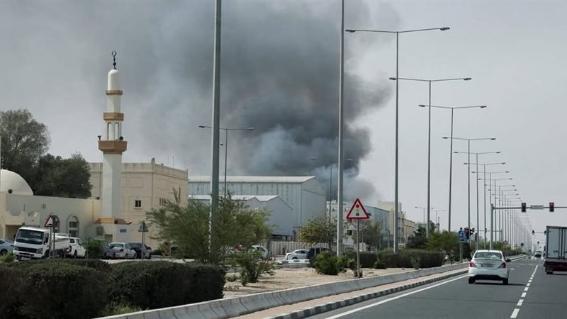  لحظة استهداف مسيرة