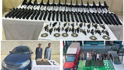 700 كيلو مخدرات بـ 77 مليون جنيه و81 قطعة سلاح.. سقوط شبكة إجرامية