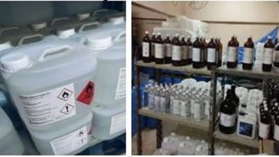 داخل مخازن الموت.. ضبط 11 طن كحول و850 ألف قرص دواء قبل وصولها للمواطنين