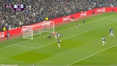 أهداف وملخص مباراة تشيلسي وأستون فيلا الشوط الأول في الدوري الإنجليزي 2025-26