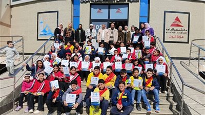 طلاب عزبة البرج يتعرفون على مراحل تنقية المياه ضمن مبادرة لنحب القراءة