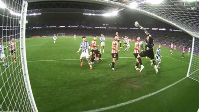 أهداف وملخص مباراة ريال سوسيداد واتلتيك بلباو الشوط الأول بكأس إسبانيا 2026