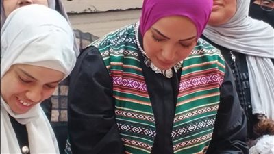 مذيعة دولة التلاوة آية  عبد الرحمن تشارك في حفل إفطار المطرية