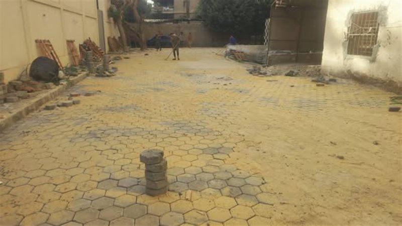 جانب من اعمال الرصف