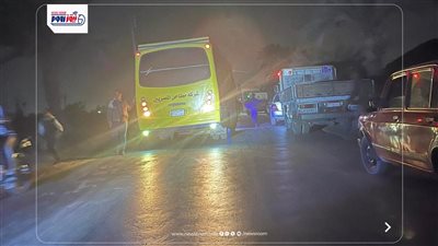 مصرع 3 شباب في حادث تصادم مروع بين سيارة نقل و3 دراجات بخارية بالمنيا