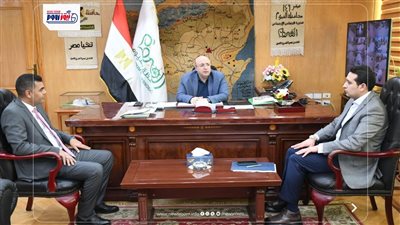 محافظ الفيوم يستقبل وفد 