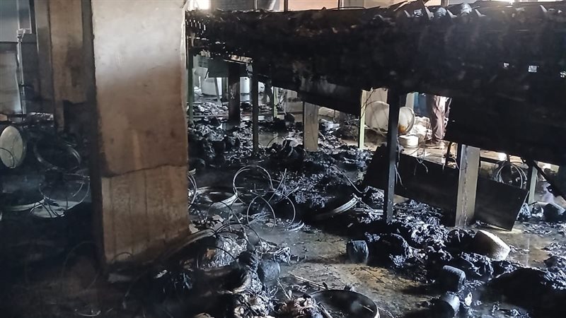 حريق بشبرا الخيمة