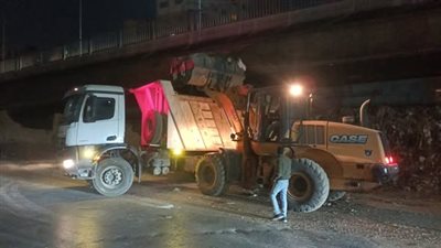 رفع ٢٢٠٠ طن مخلفات من عدة قطاعات بحي الهرم وجنوب الجيزة