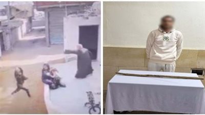 عامل يتعدى على جارته بالضرب بسبب خلافات الجيرة ولهو الاطفال بالدقهلية 