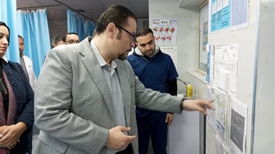 وكيل صحة الشرقية يتفقد مستشفى القرين ويوجه بالتشغيل التجريبى لوحدة الاشعة 