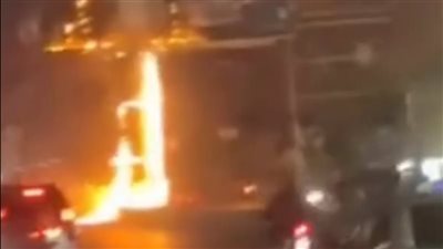 نران التدفئة أكلت إبنته.. القصةالكاملة لحريق لوحة إعلانات أعلى الدائرى
