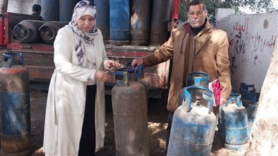 ضبط سيارة محملة بأسطوانات بوتاجاز تجارية بالمنوفية لتصرفها في 40 أنبوية