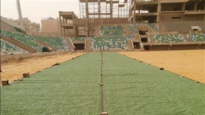  بدء أعمال تركيب وزراعة النجيلة واستكمال مرافق ستاد النادي المصري الجديد