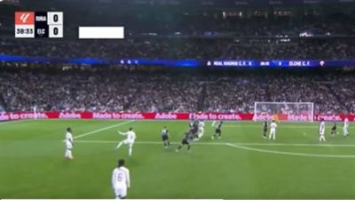 أهداف وملخص مباراة ريال مدريد وإلتشي الشوط الأول اليوم في الدوري الإسباني 