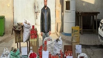 ضبط أكثر من 600 ألف قطعة ألعاب نارية خلال حملات مكثفة بالمحافظات
