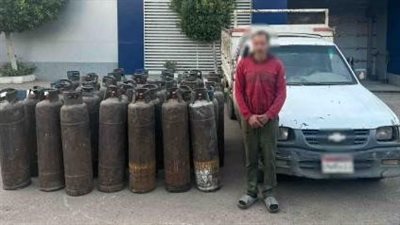 ضبط 38 أسطوانة غاز قبل بيعها في السوق السوداء بالدقهلية 