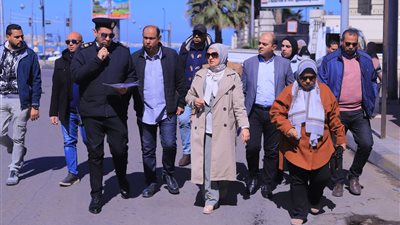 نائبة محافظ الإسكندرية تتابع تطوير شارع النبي دانيال ومحطة الرمل 