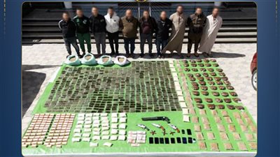 بـ 120 مليون جنيه.. ضبط بؤر إجرامية بحوزتهم 800  كيلو مخدرات و 131 قطعة سلاح