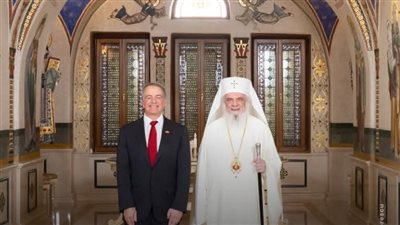 البطريرك دانيال يستقبل السفير الأمريكي الجديد في رومانيا