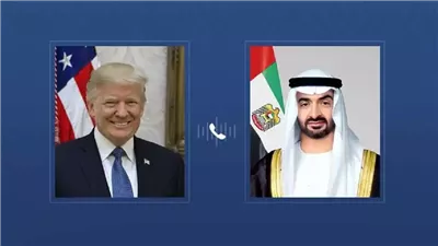 رئيس الإمارات وترامب يبحثان هاتفيا تطورات الهجمات الإيرانية في المنطقة