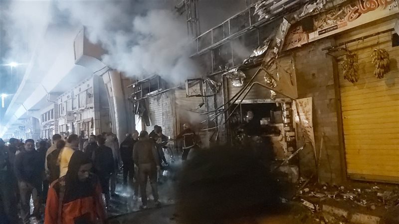 حريق 3 محال تجارية