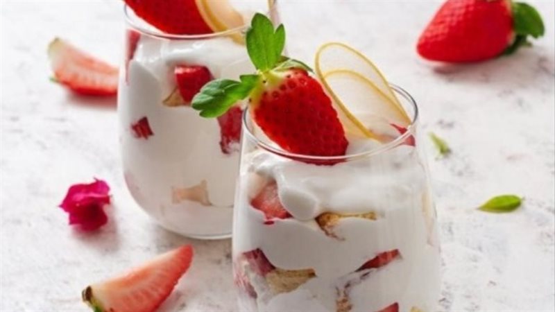 حلى بارد بالقشطة