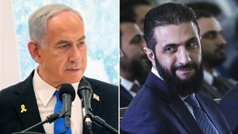 أحمد الشرع ونتنياهو