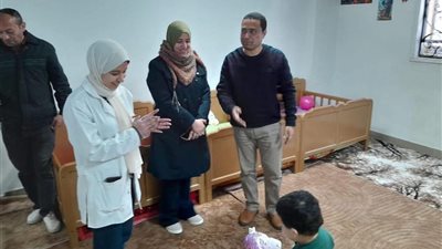 وكيل صحة دمياط يشارك أطفال دار كريمي النسب احتفالات عيد الفطر