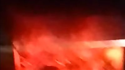 حريق هائل داخل محل أسفل عقار بمنطقة إسبيكو بالمقطم