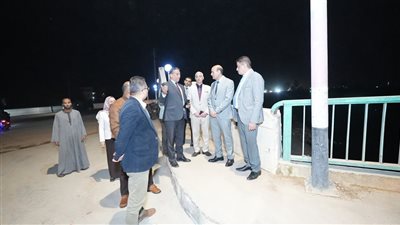 محافظ أسيوط في جولة مسائية لمتابعة تطوير كوبري نجع سبع