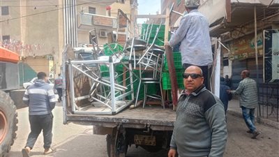 رفع 321 حالة إشغال متنوع بالفشن وإزالة تعديات ببنى سويف