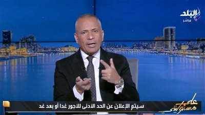 أحمد موسى: سيتم الإعلان عن الحد الأدنى للأجور غدا أو بعد غد