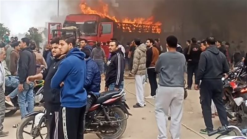 حريق سيارة 