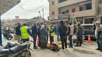 جولة ميدانية لرئيس «مياه بني سويف» لحل مشكلات ضعف الضغوط بالواسطي