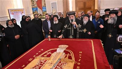 البابا تواضروس يزور دير القديس مكاريوس السكندري في ذكرى نياحة الأنبا باخوميوس