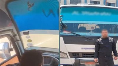 لاختصار الطريق.. ضبط سائق أتوبيس سار عكس الاتجاه أعلى كوبري بالمنصورة