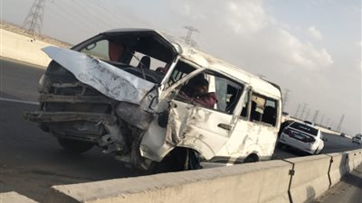 بالاسماء.. إصابة 9 بحادث انقلاب ميكروباص بمدخل ناصر بطريق بنى سويف الفيوم