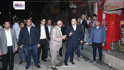 محافظ الفيوم يواصل جولاته الميدانية الليلية لمتابعة الالتزام بمواعيد الغلق 