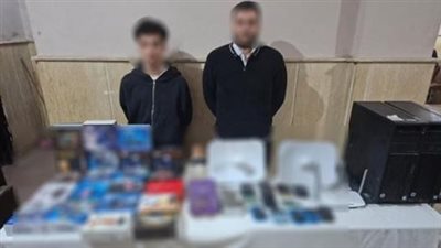 ضبط شبكة بث تلفزيوني بدون ترخيص لفك شفرة القنوات بكفر الشيخ