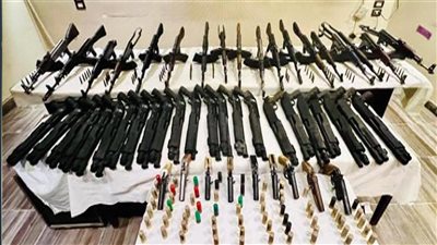 بـ81 مليون جنيه.. ضبط عناصر جنائية بحوزتها نصف طن مخدرات و104 قطعة سلاح ناري