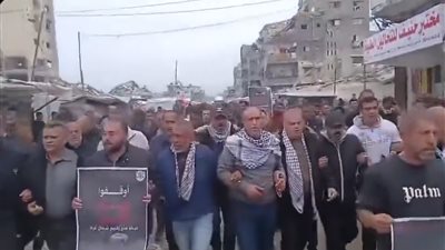 مسيرة في «جباليا» رفضا لقانون إعدام الأسرى.. هل تهز هتافات غزة ضمير العالم؟